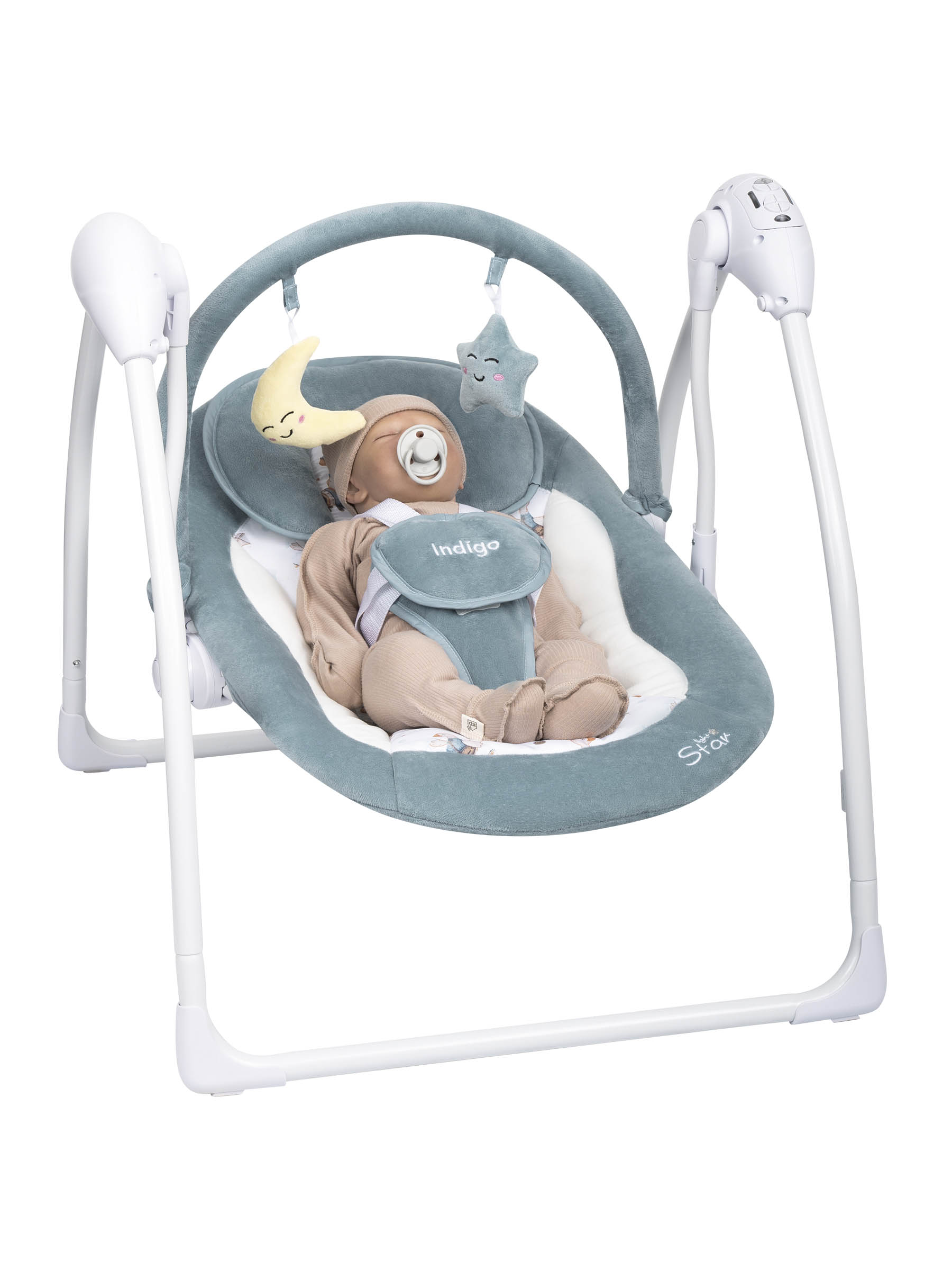 Качели Indigo Star light синий - фото 13