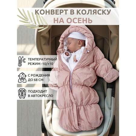 Конверт на выписку inlovery Маршмеллоу розовый