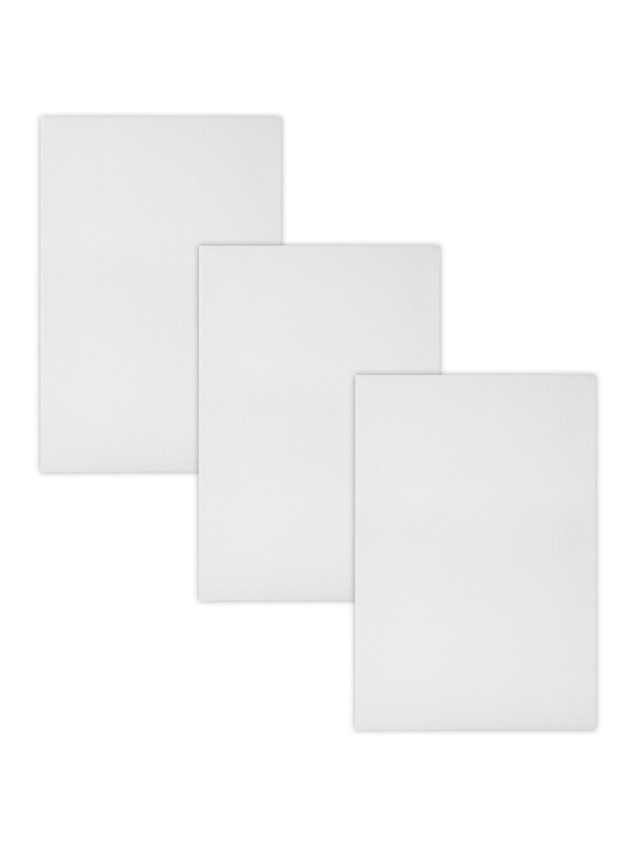 Холст для рисования Brauberg на подрамнике 20х30 см грунтованный 100% хлопок набор 3 штуки - фото 3