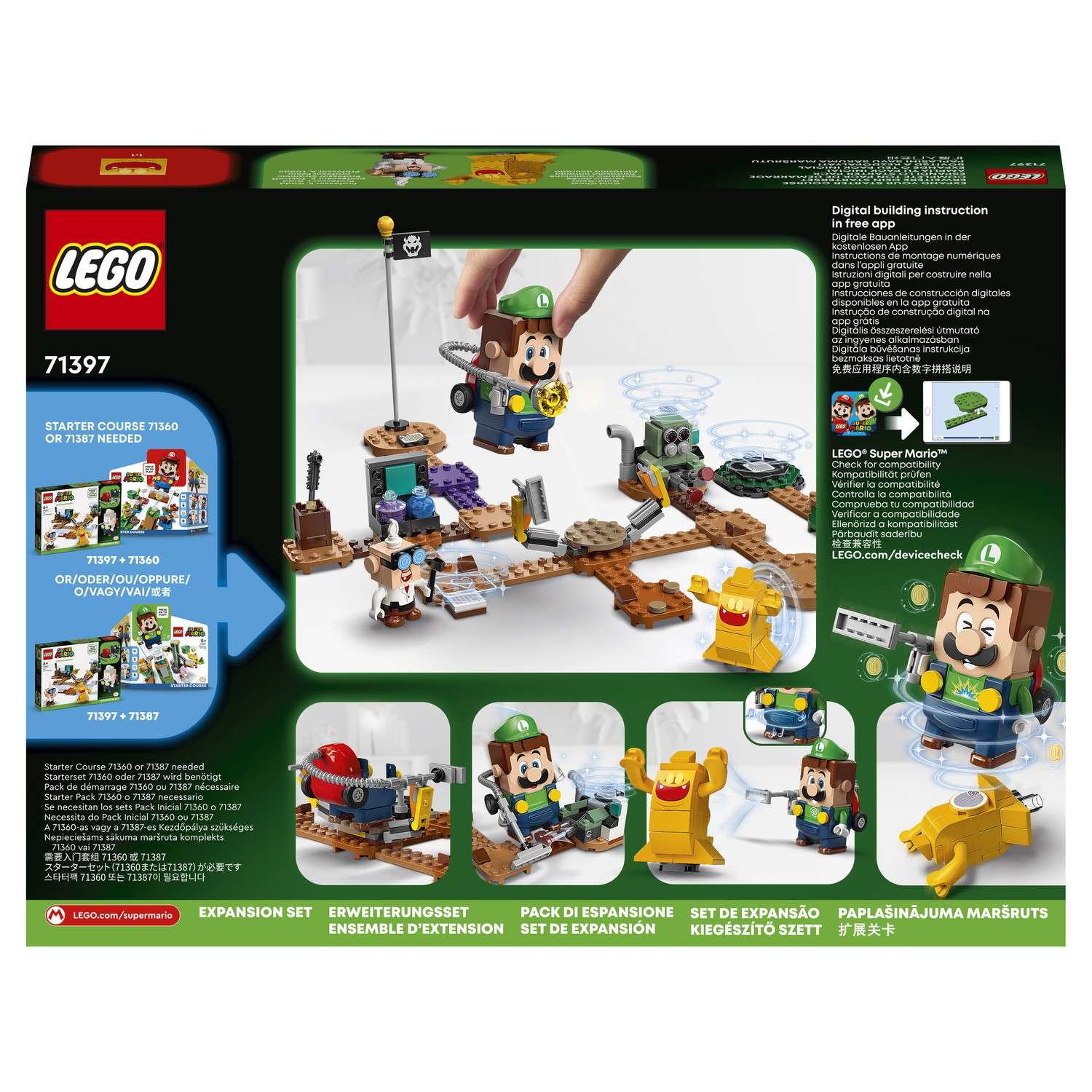 Конструктор LEGO Super Mario Luigi Mansion Lab Poltergust 179 дет. - фото 3