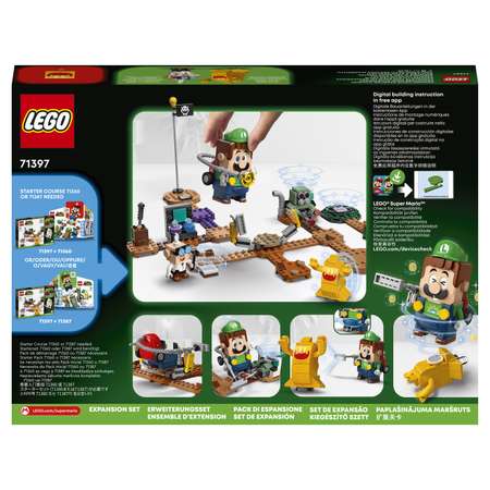Конструктор LEGO Super Mario Luigi Mansion Lab Poltergust блочный