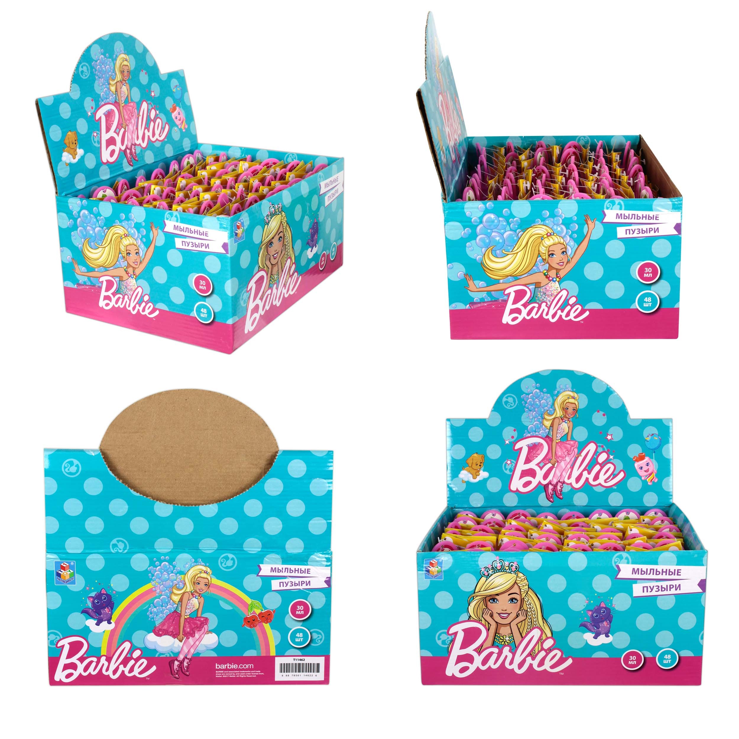 Мыльные пузыри 1TOY Barbie 30мл - фото 9