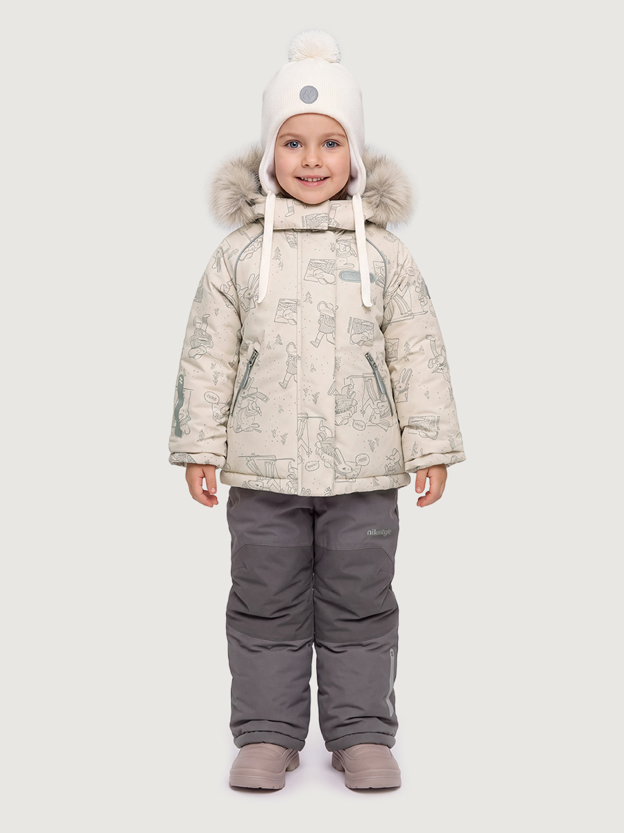 Костюм NIKASTYLE 7з1026 крем/кофе - фото 1