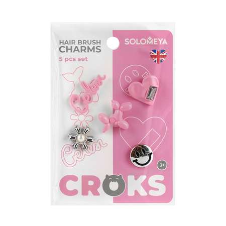 Solomeya Набор украшений для расчески, Классика, 5 шт./Set of charms for hair brush, Classic design, 5 pcs.