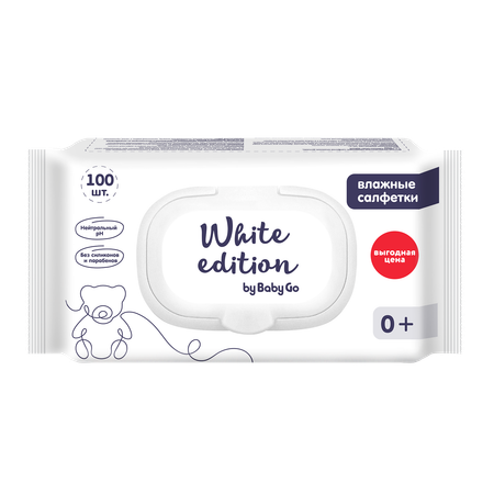 Влажные салфетки White Edition 100 шт.