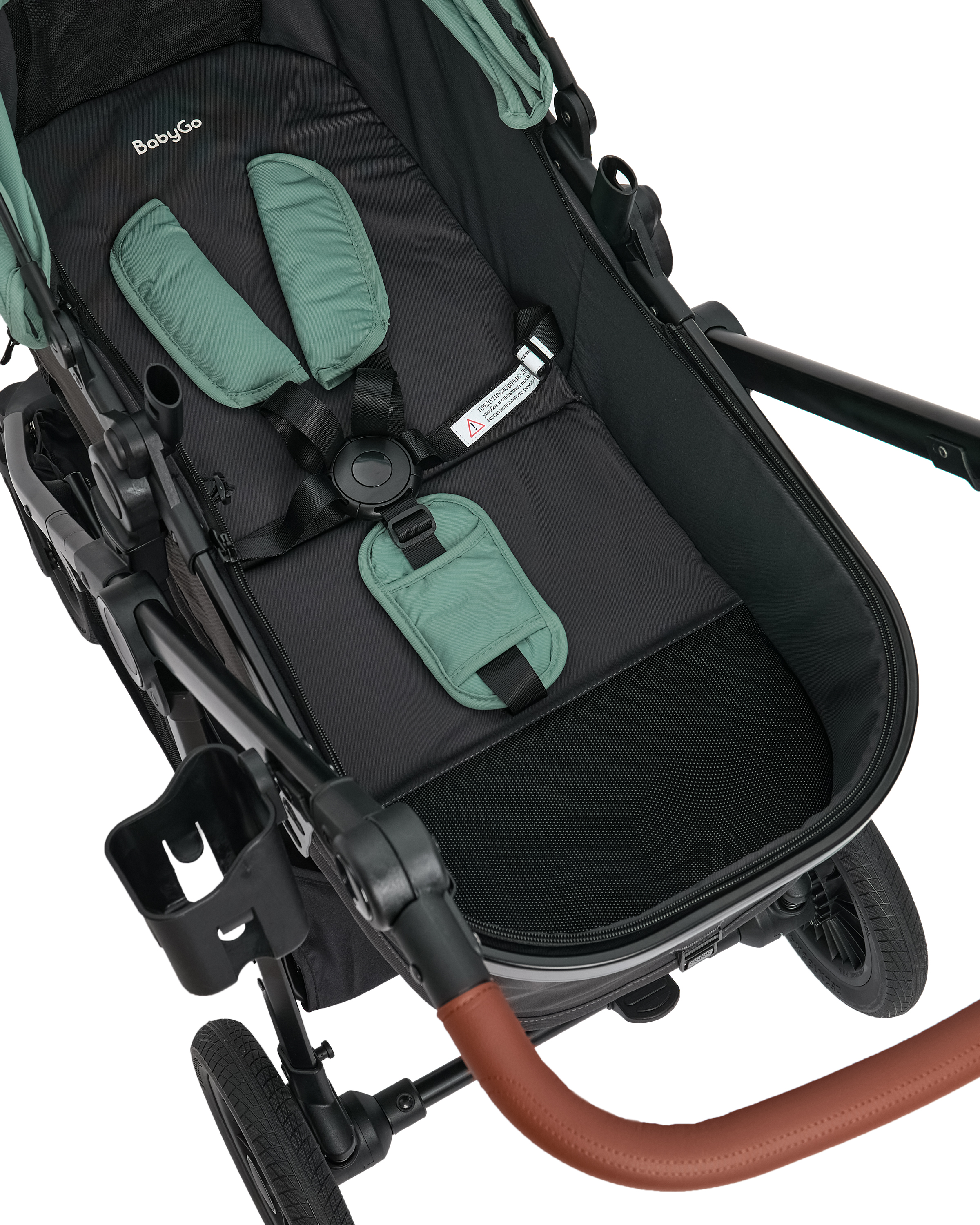 Коляска 2в1 BabyGo Sandy бирюзовый - фото 8