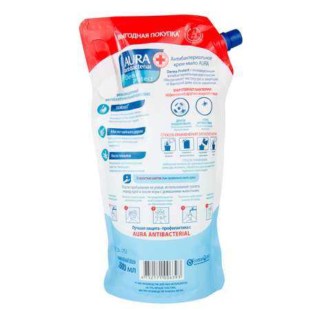 Мыло жидкое AURA Antibacterial 1000 мл