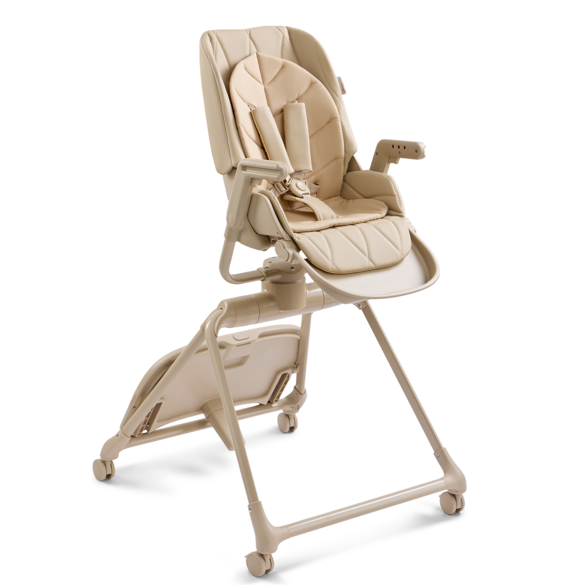 Стульчик для кормления Happy Baby ROMEO бежевый - фото 17