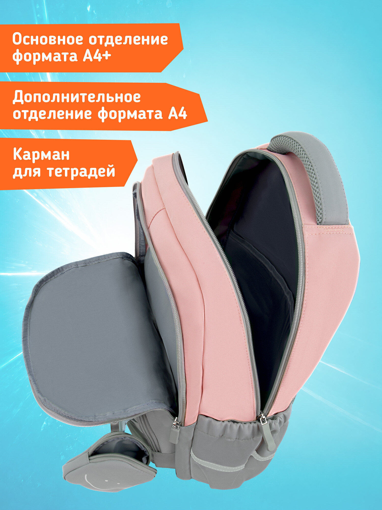Рюкзак SNOOBAG улыбка - фото 4