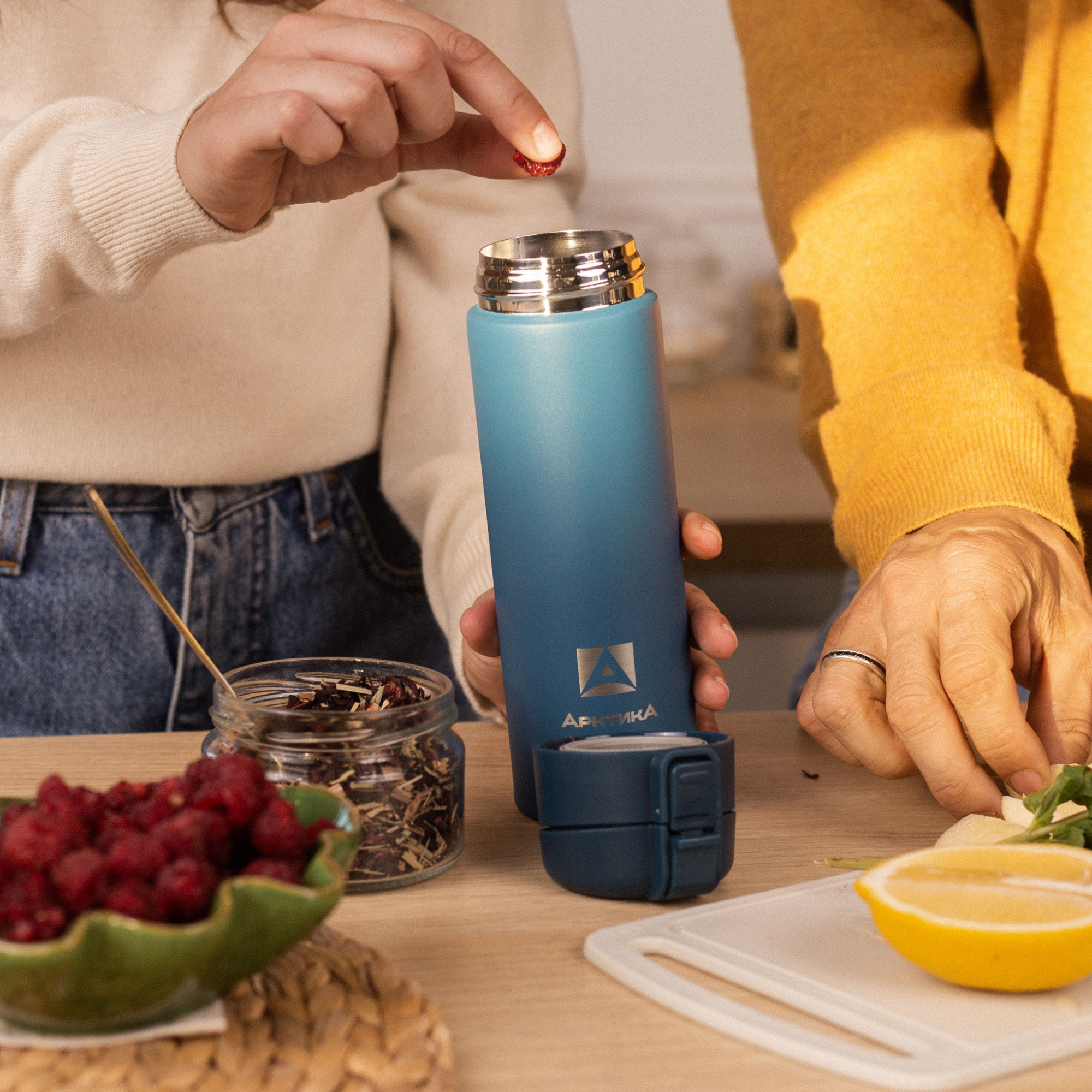 Термокружка Арктика 703-470 нордик с ситечком - фото 7