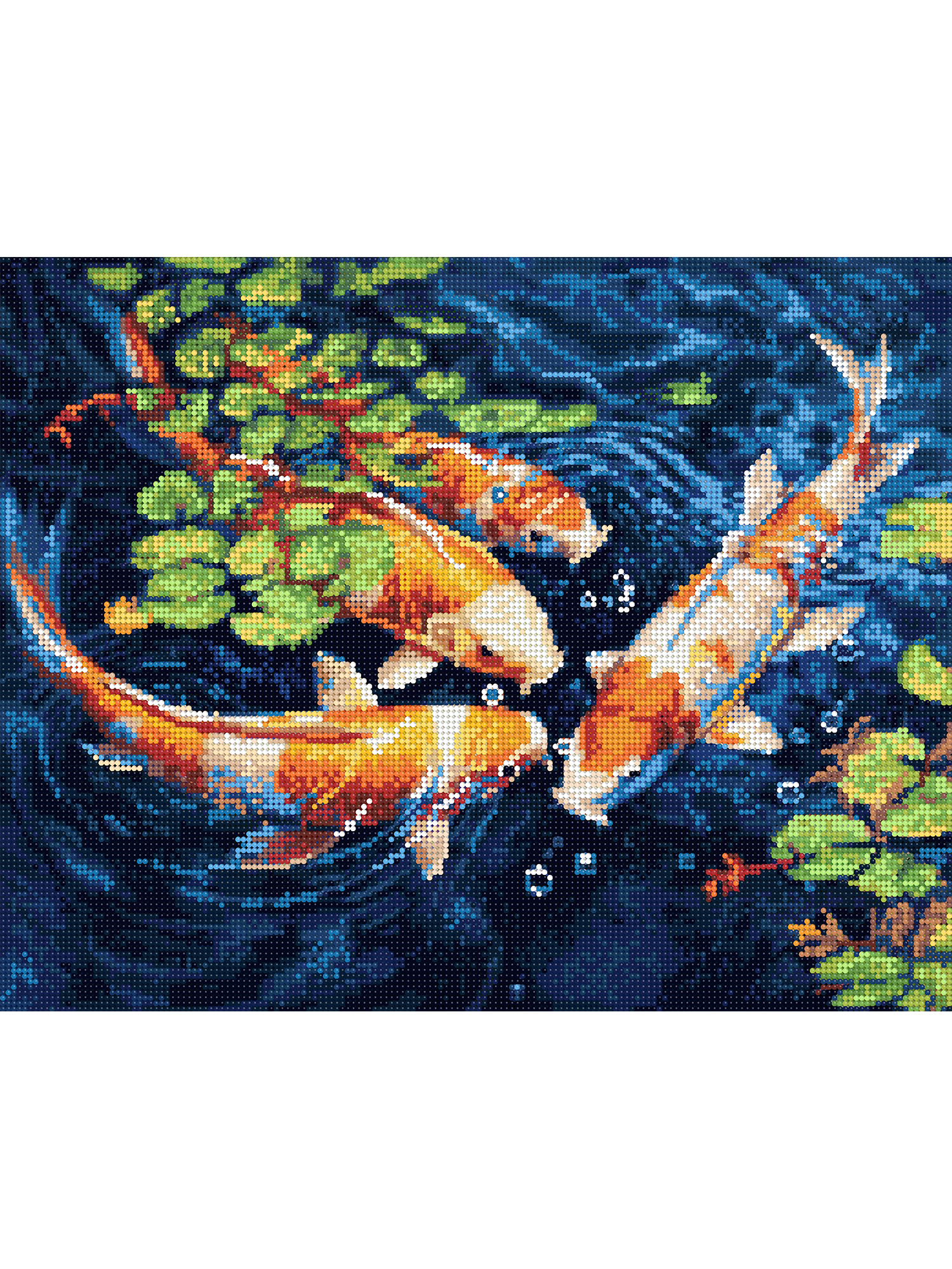 Алмазная мозаика Art on Canvas Карпы в ассортименте - фото 2