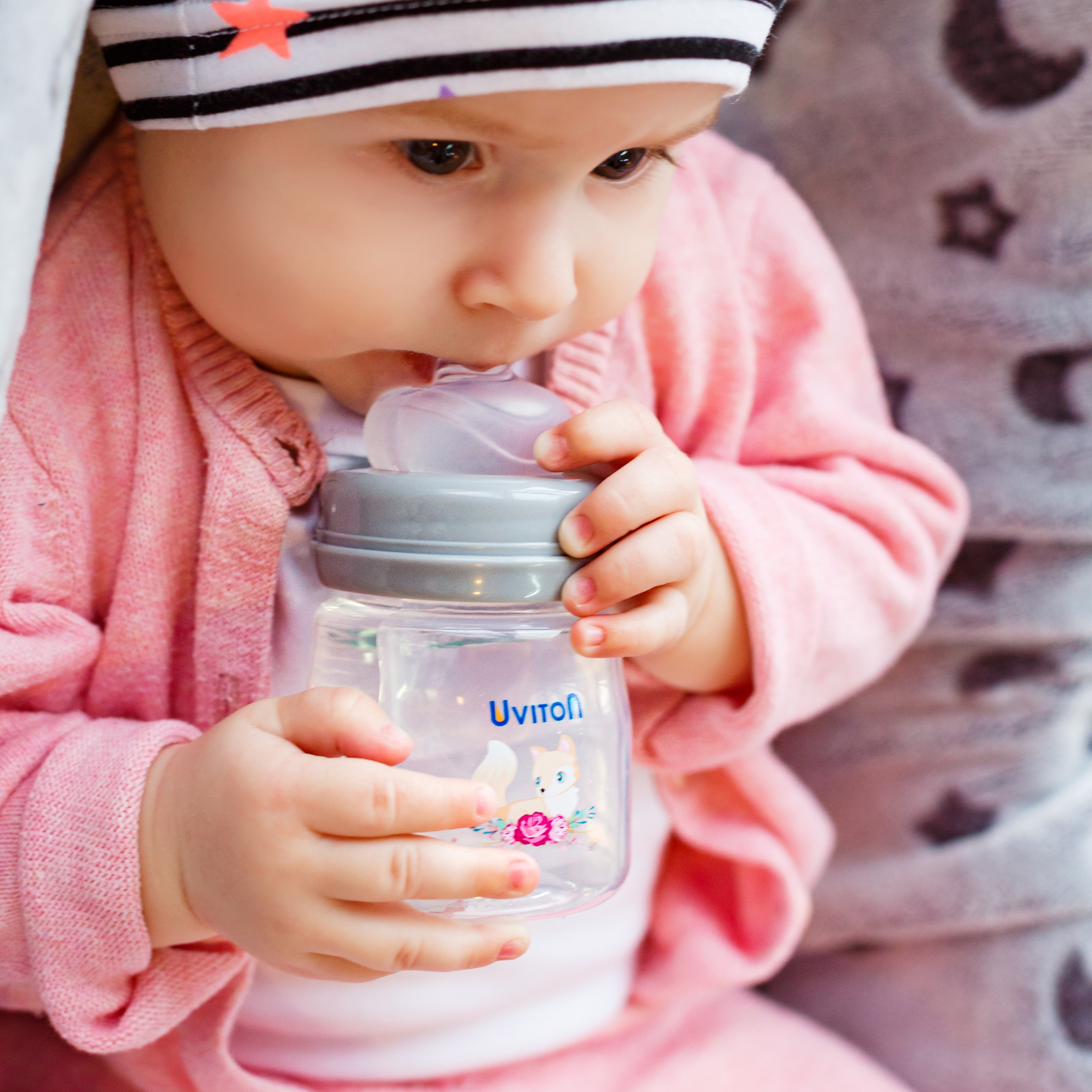 Бутылочка Uviton Anti-Colic 125 мл 1 шт. в ассортименте - фото 19