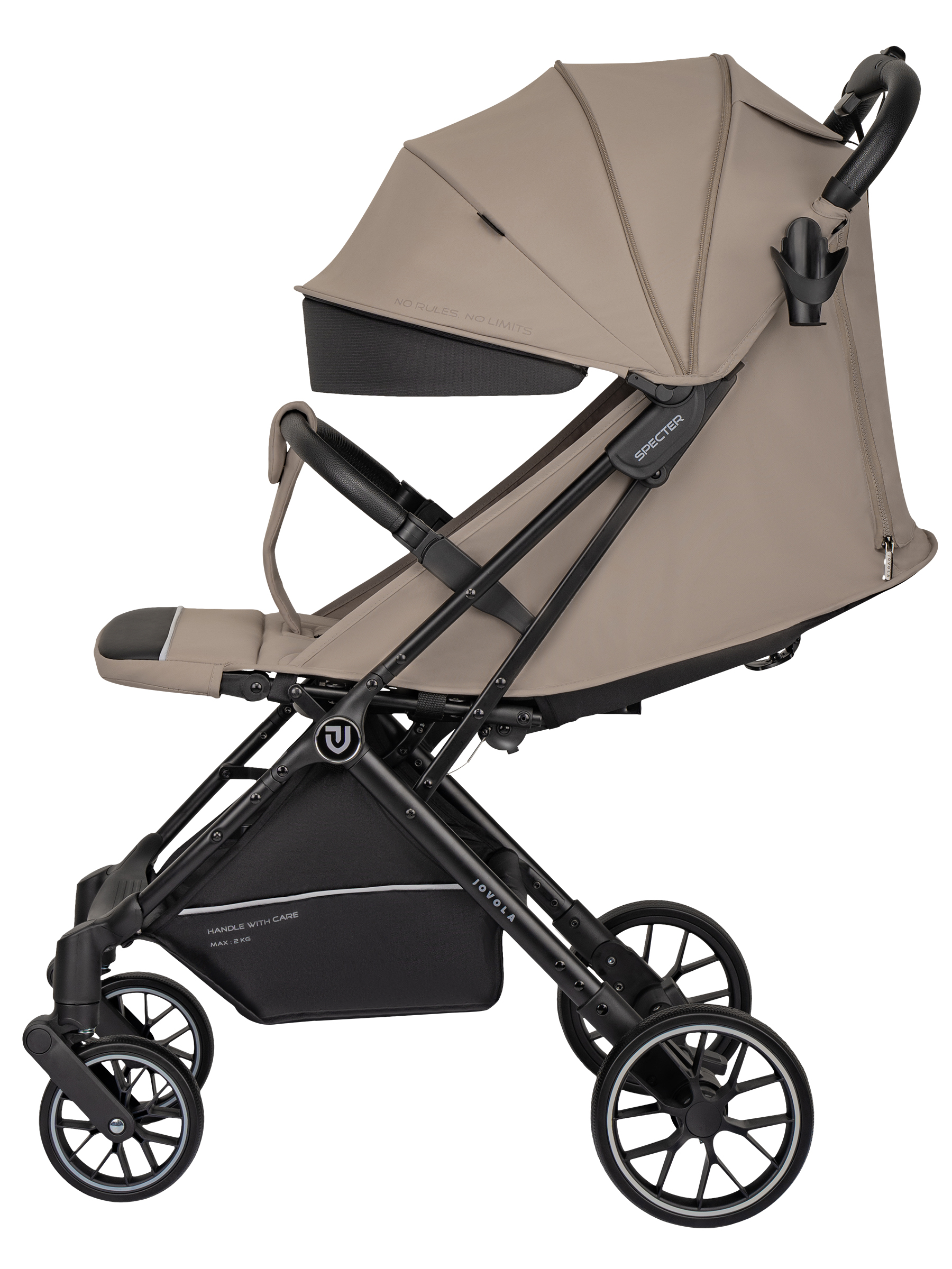 Коляска прогулочная JOVOLA Specter бежевый - фото 21
