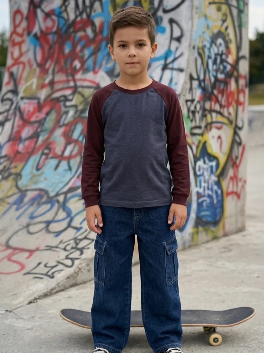 Лонгслив 2 шт Супер Пупс лонг/2шт/рукав/графит - фото 7