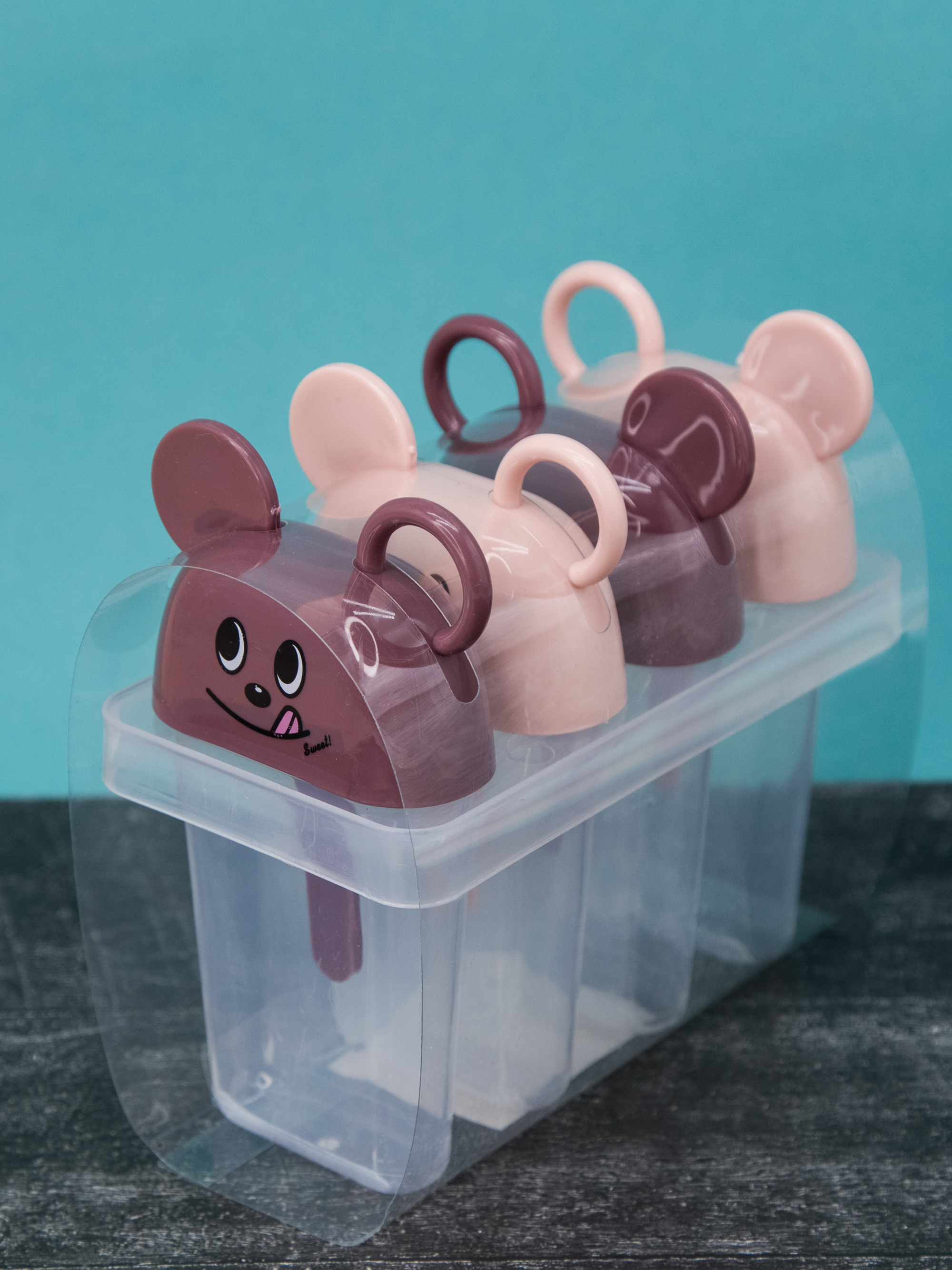Формочки для мороженого iLikeGift Mouse pink - фото 5