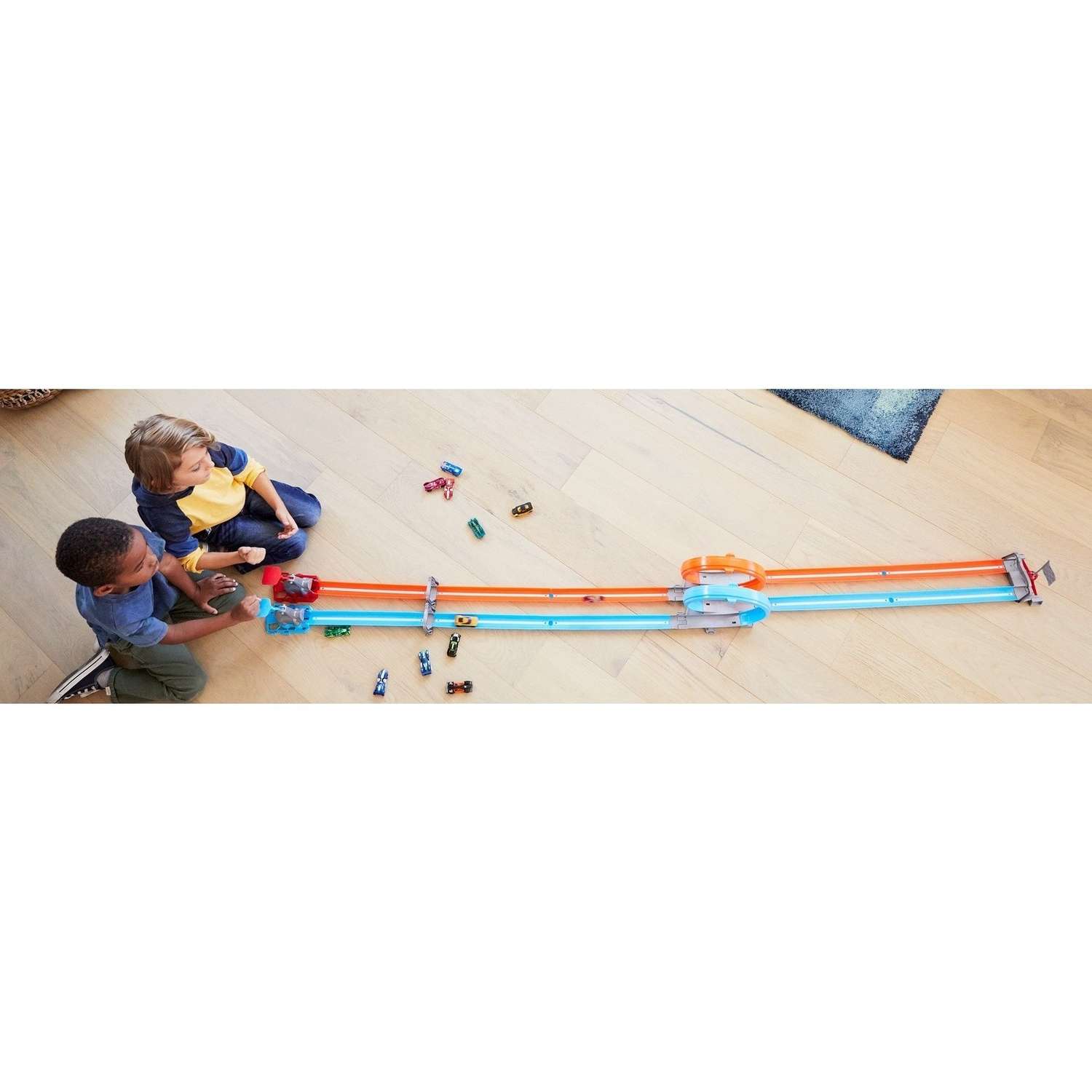 Трек Hot Wheels Скоростные мертвые петли с пусковой установкой GFH85 - фото 15