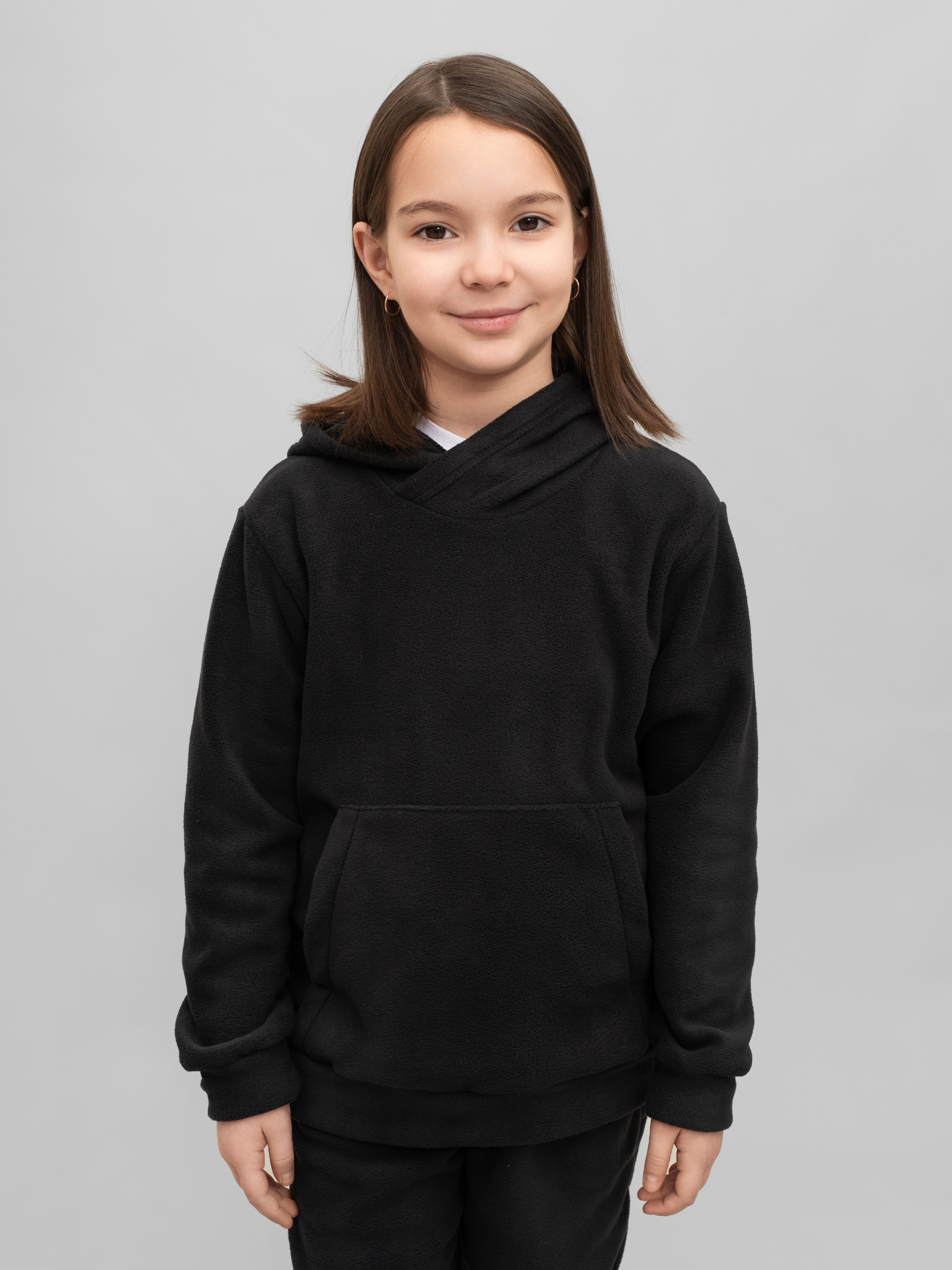 Худи и брюки Утенок 7043г(ш) черный - фото 31