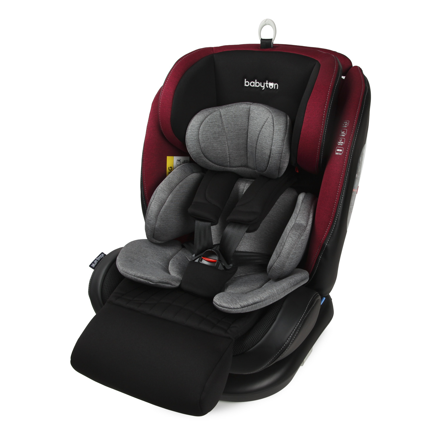 Автокресло Babyton Multi-Stage Black-Red Isofix 0+/1/2/3 (0-36 кг) - фото 7