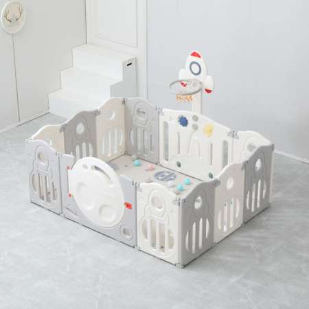 Манеж UNIX Kids Supreme space 160x160 cm grey
