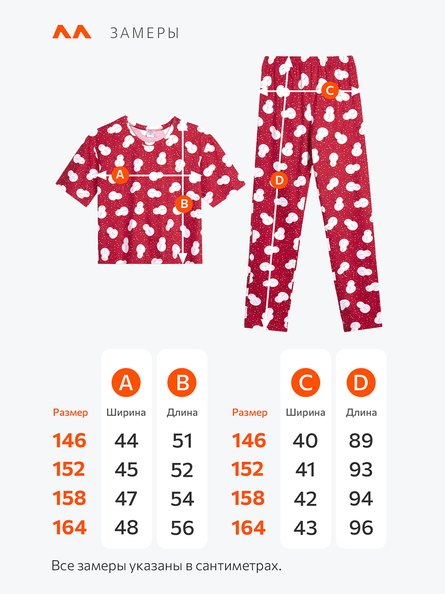Пижама HappyFox HF6000DSPснеговики.на.красном - фото 11
