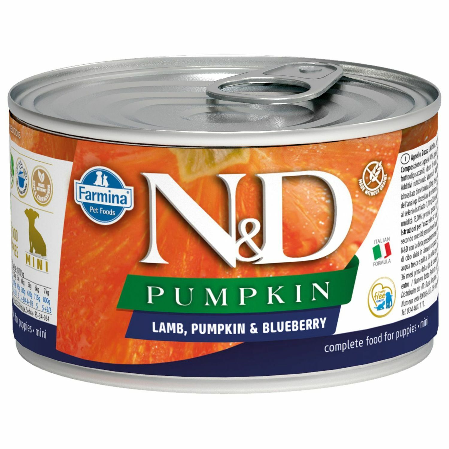 Корм для щенков Farmina ND тыква-ягненок-черника 140г - фото 1