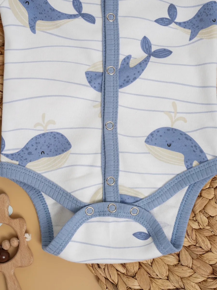 Боди 3 шт Супер Пупс нбр/3пр/бд/sk23/рубчик/морскаясказка - фото 7