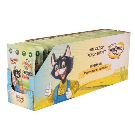 Корм для кошек Мнямс Фермерская ярмарка сочные кусочки с кроликом 85г