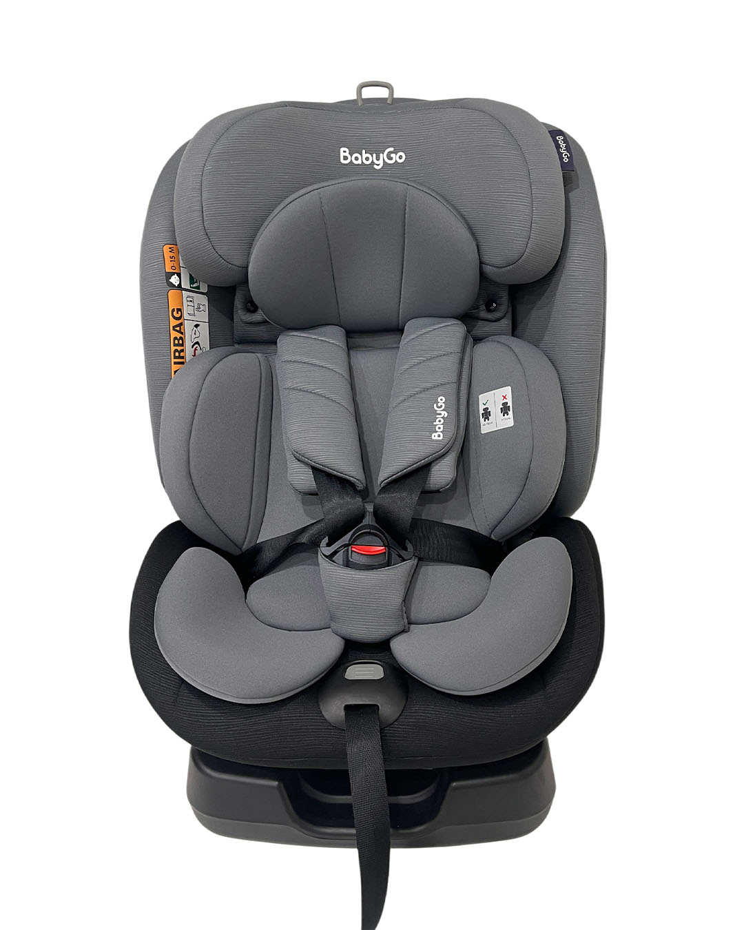 Автокресло BabyGo 4-Stage 0+/1/2/3 (0-36 кг) серый - фото 1