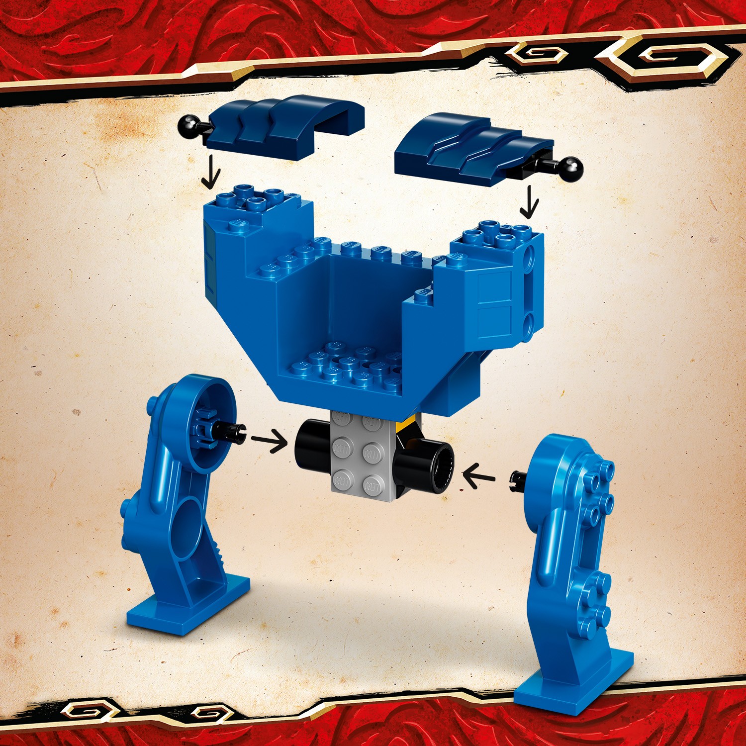 Конструктор LEGO NINJAGO Электрический робот Джея 106 дет. - фото 7
