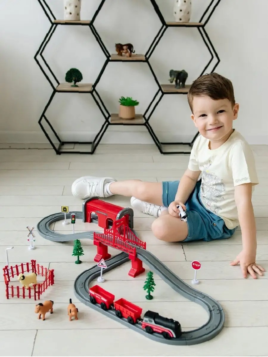 Набор железнодорожный Givito G211-022 - фото 3