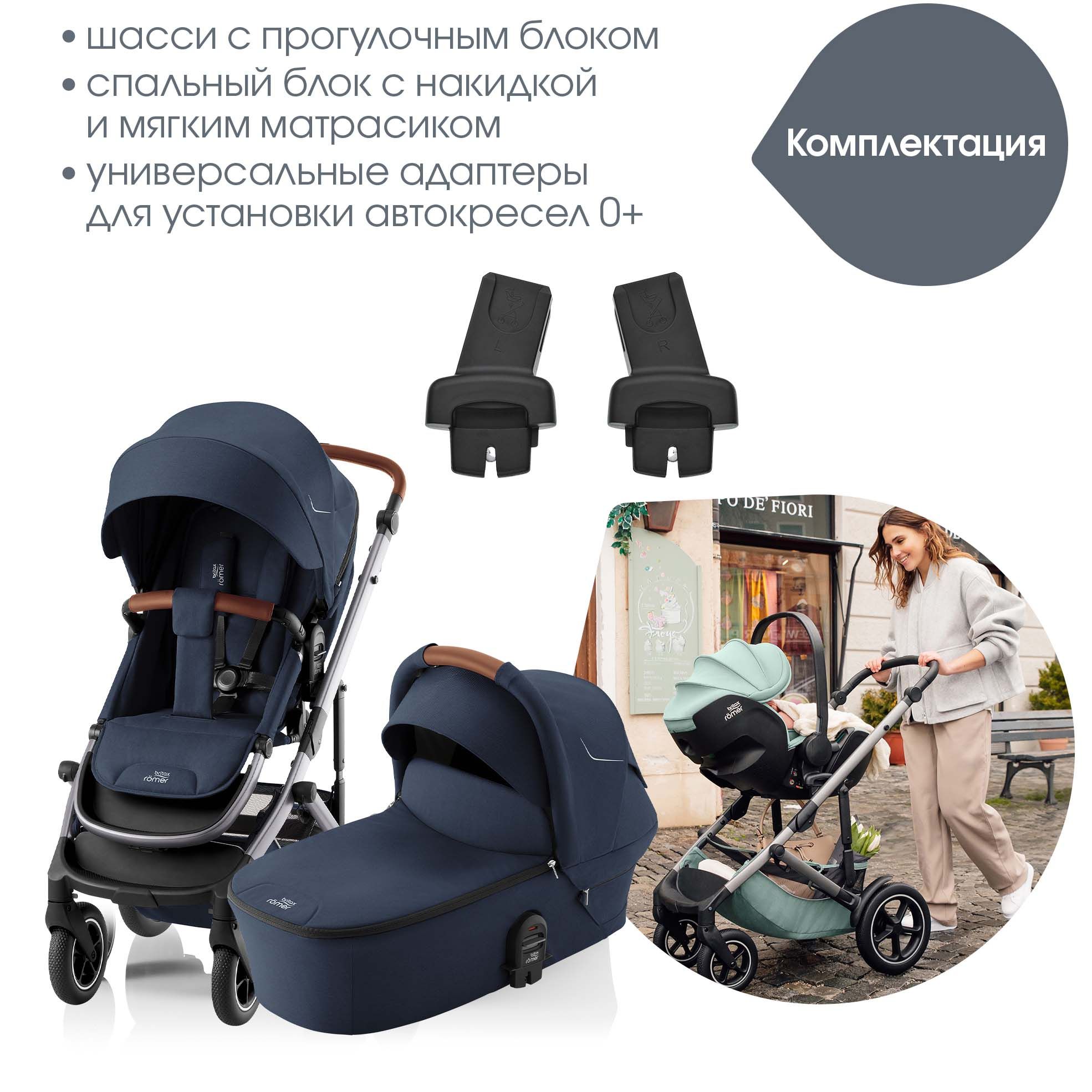 Коляска 2в1 Britax Roemer Smile 5Z night blue - фото 15