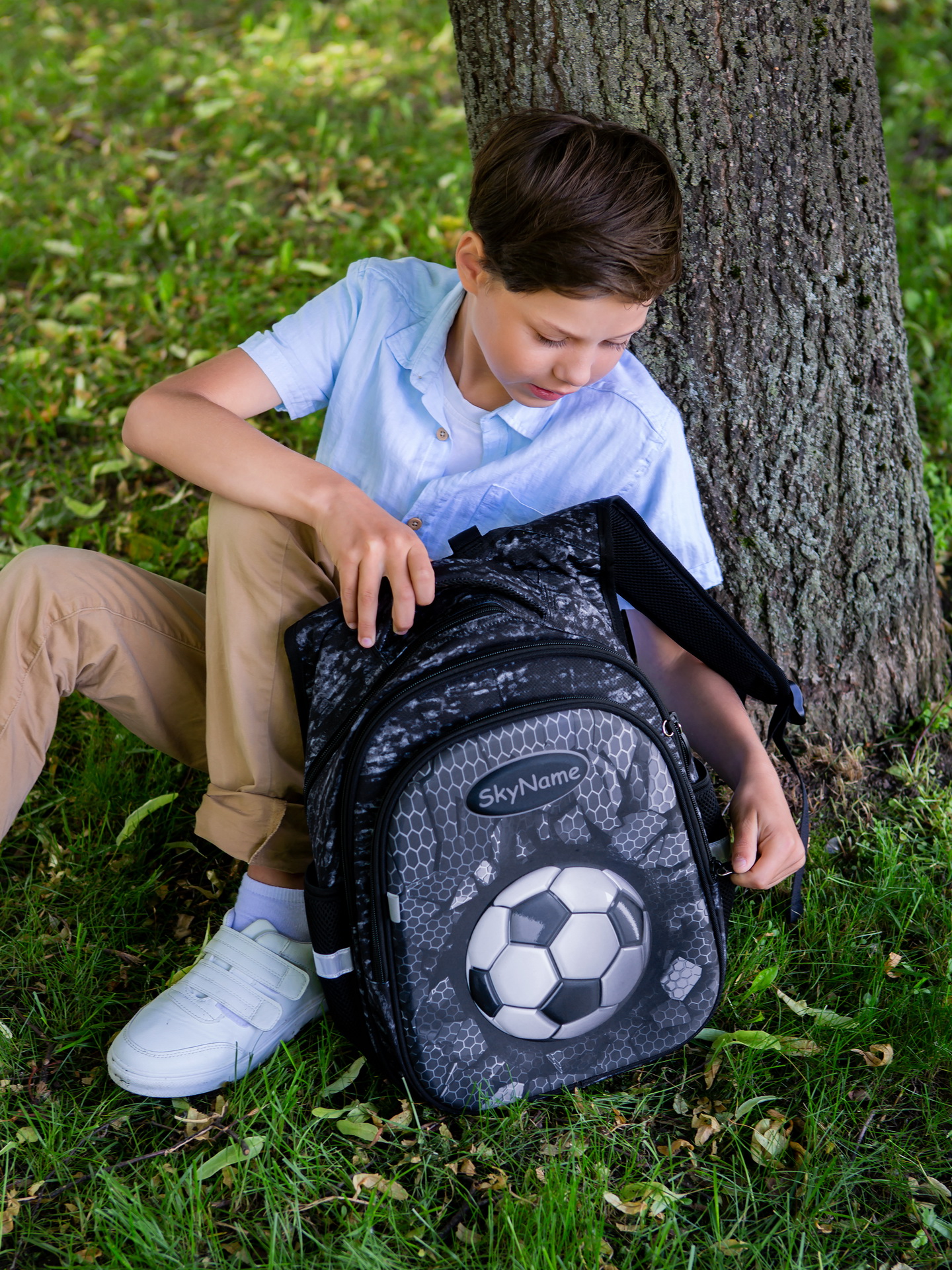 Рюкзак SkyName анатомическая спинка + брелок - фото 4