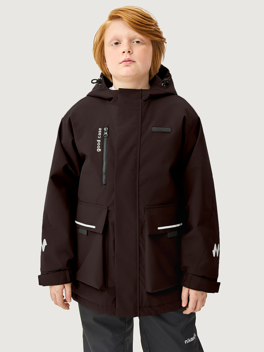 Парка NIKASTYLE п4м4326 эспрессо - фото 1