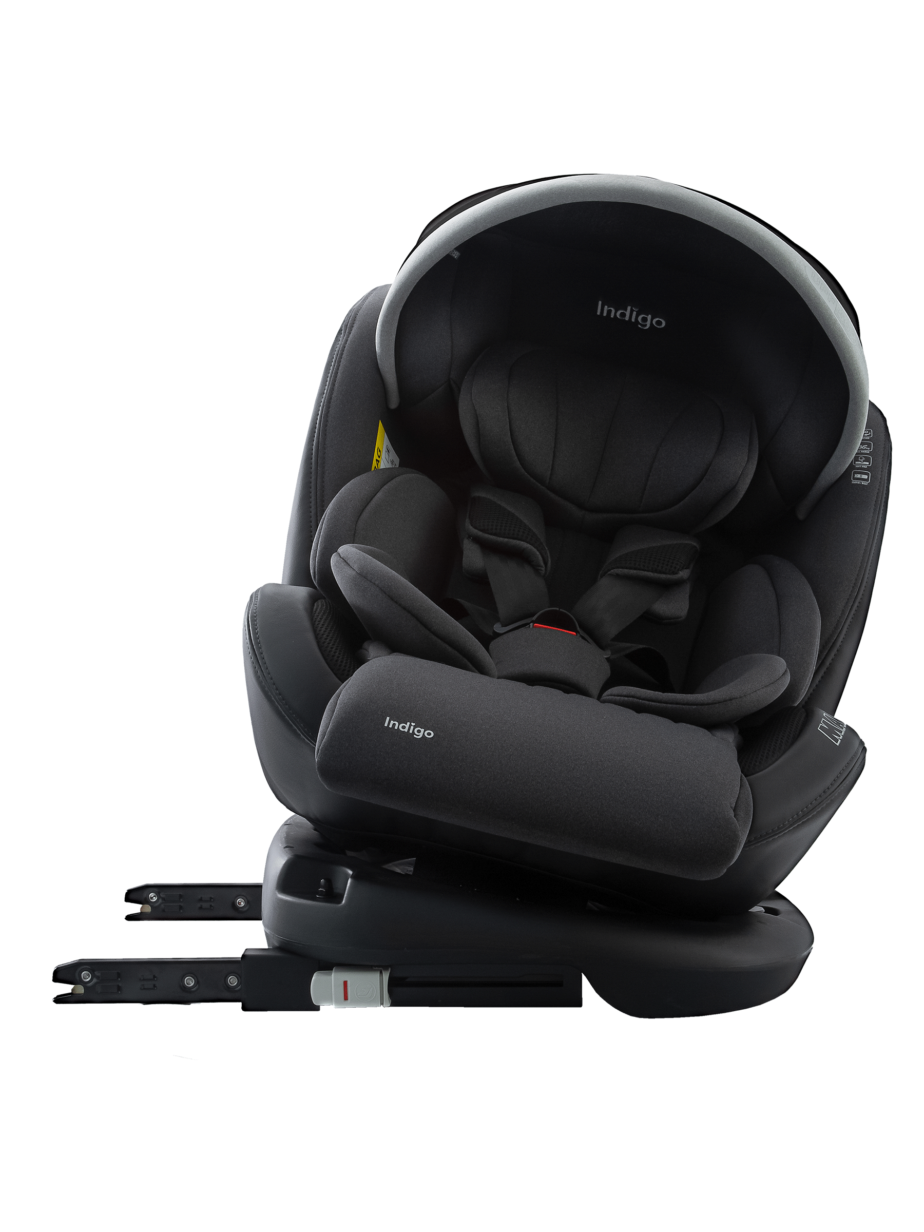 Автокресло Indigo MAX-X графит Isofix 0+/1/2/3 (0-36 кг) серый - фото 16