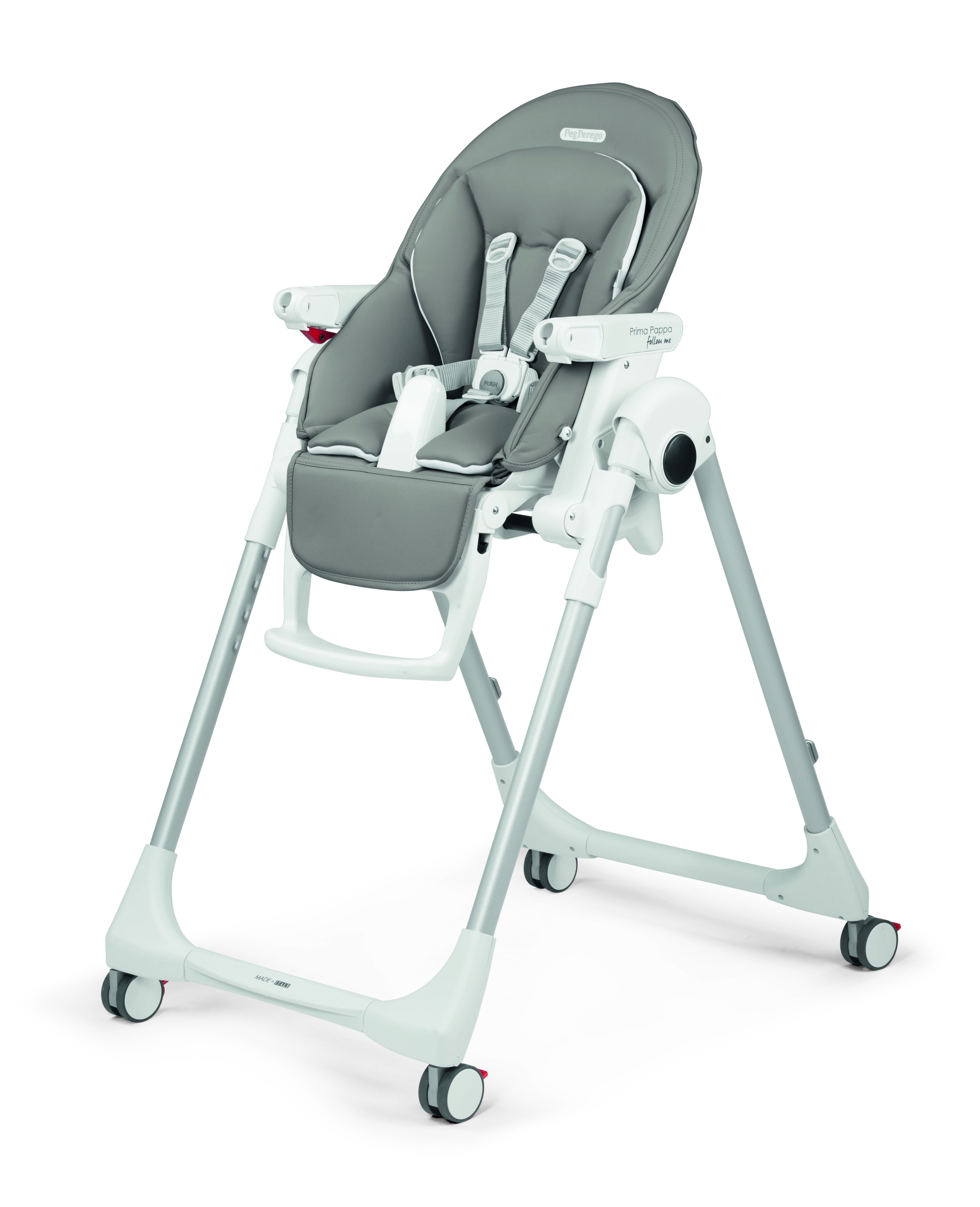 Стульчик для кормления Peg-Perego Prima Pappa Follow Me Plus серый - фото 3