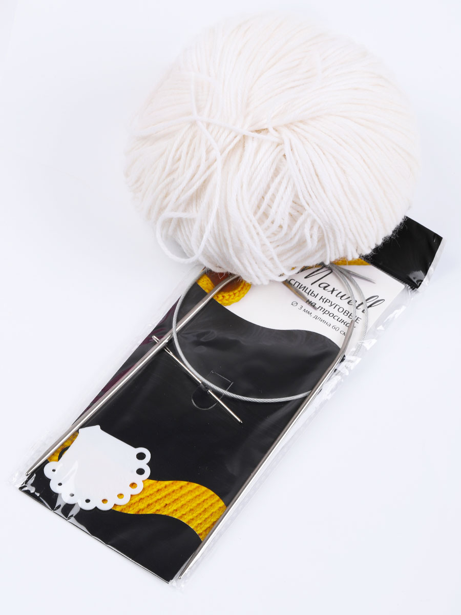 Спицы вязальные круговые Maxwell на тросиках 60-30 3,0 мм 60 см - фото 4