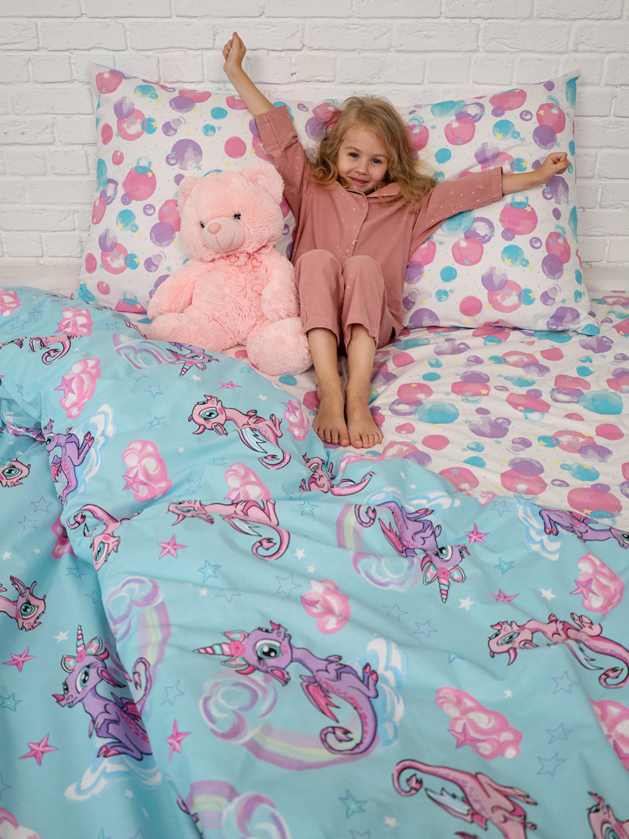 Комплект постельного белья BRAVO kids dreams Единорог простыня на резинке полутораспальный 3 предм. - фото 11