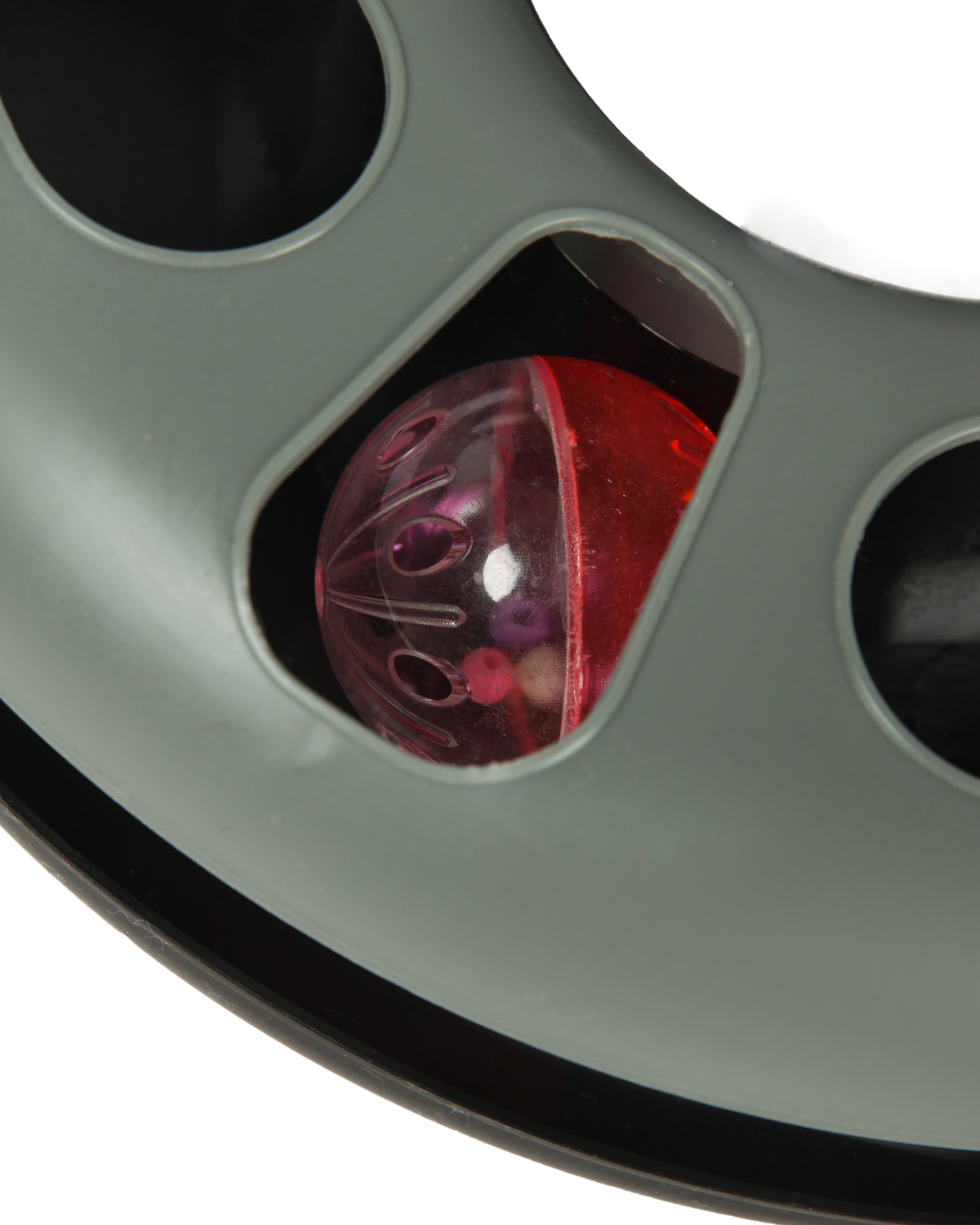 Игрушка для кошек Barbaks Круглый трек с мышкой на пружине 33*23.5см - фото 3