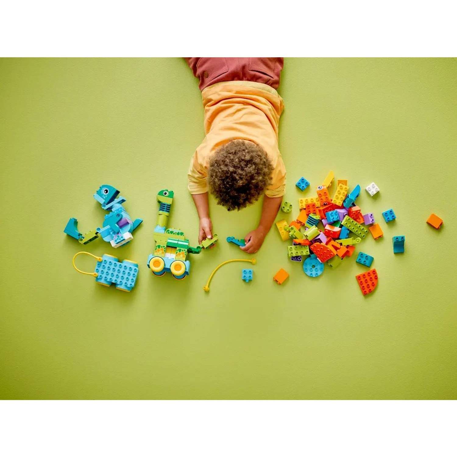 Конструктор LEGO DUPLO 3 в 1 Динозавр на колесах блочный - фото 9