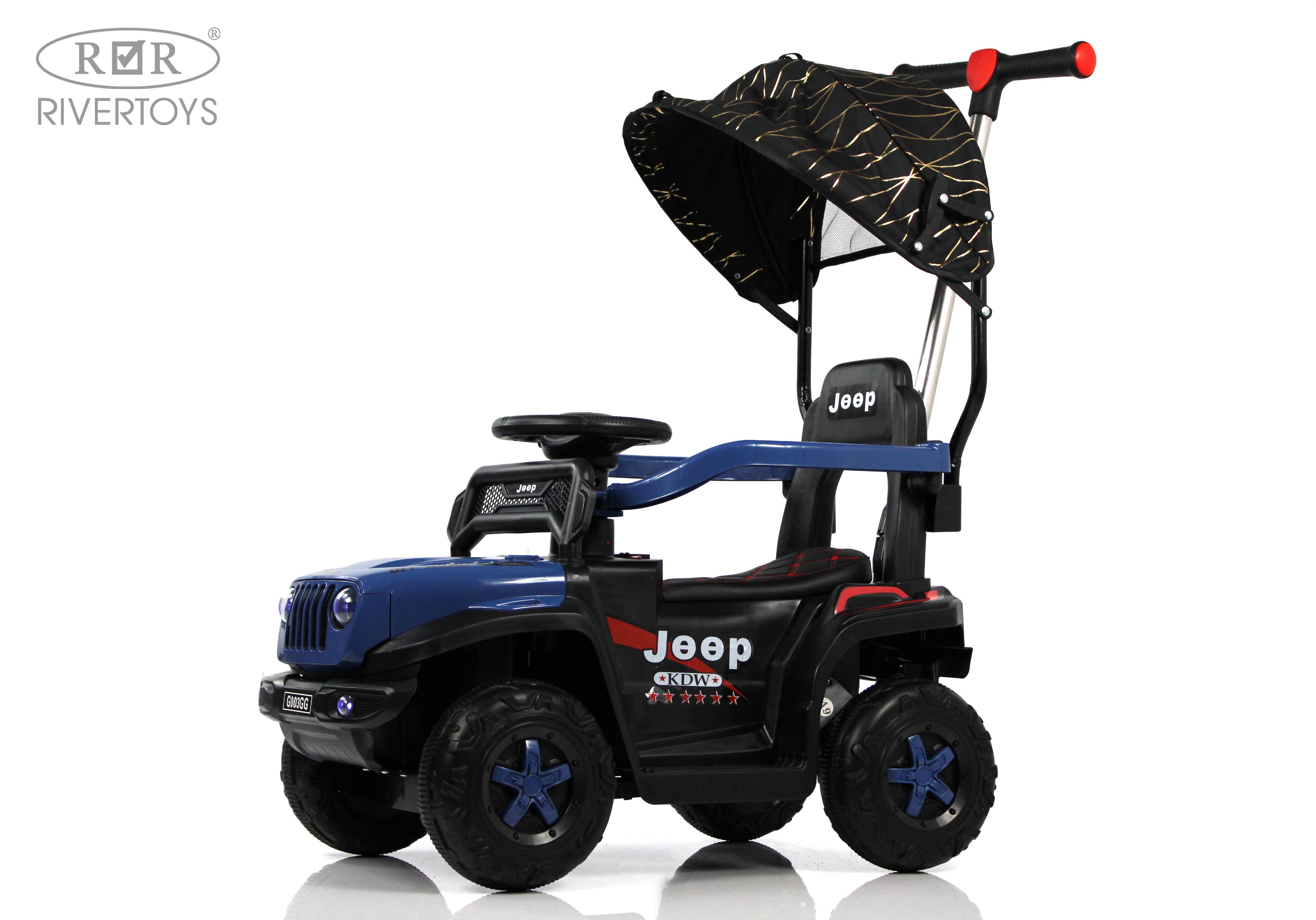 Электромобиль RIVERTOYS G003GG-BLUE С пультом ДУ - фото 9