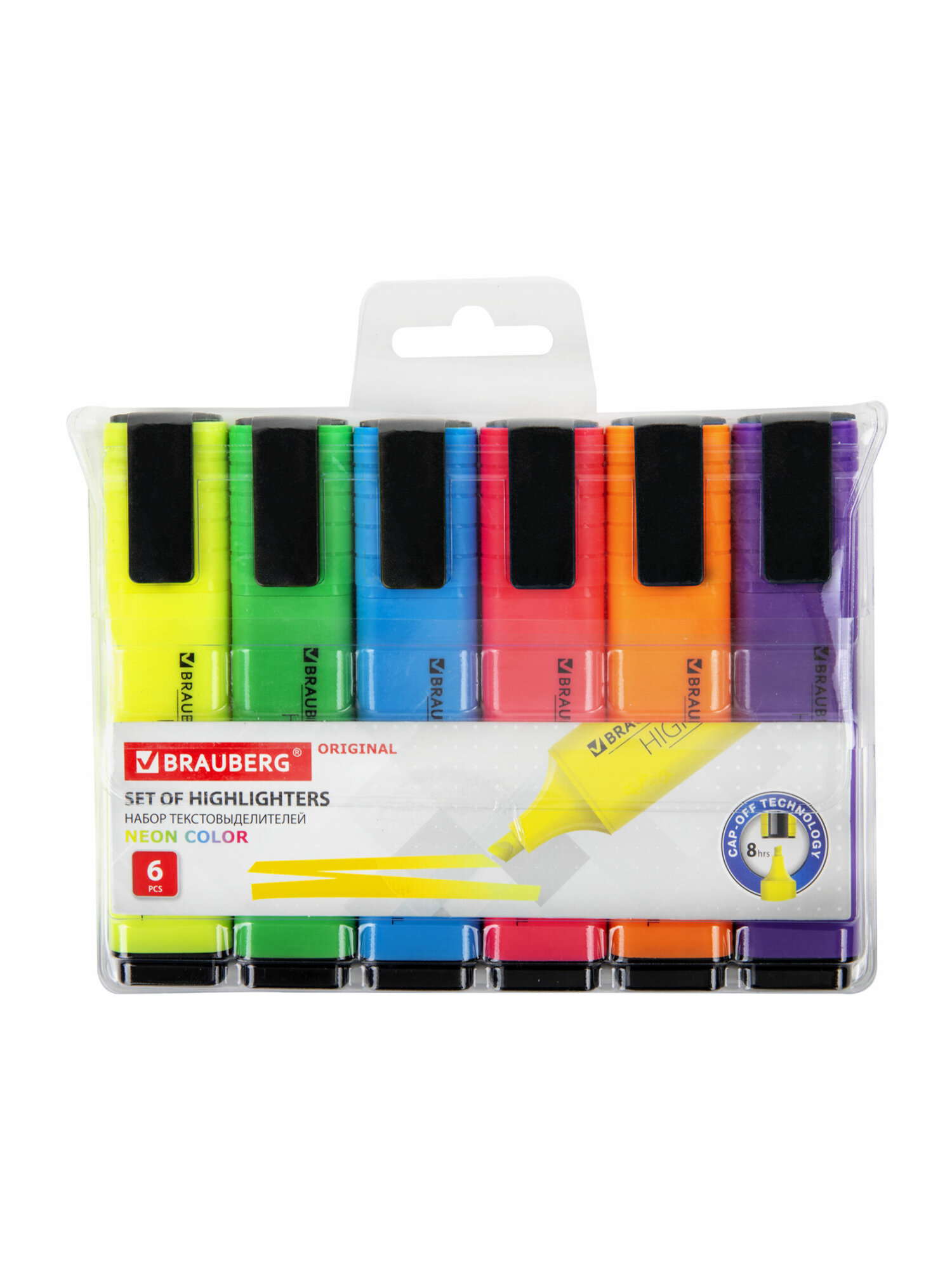 Текстовыделители Brauberg 6 шт. - фото 7