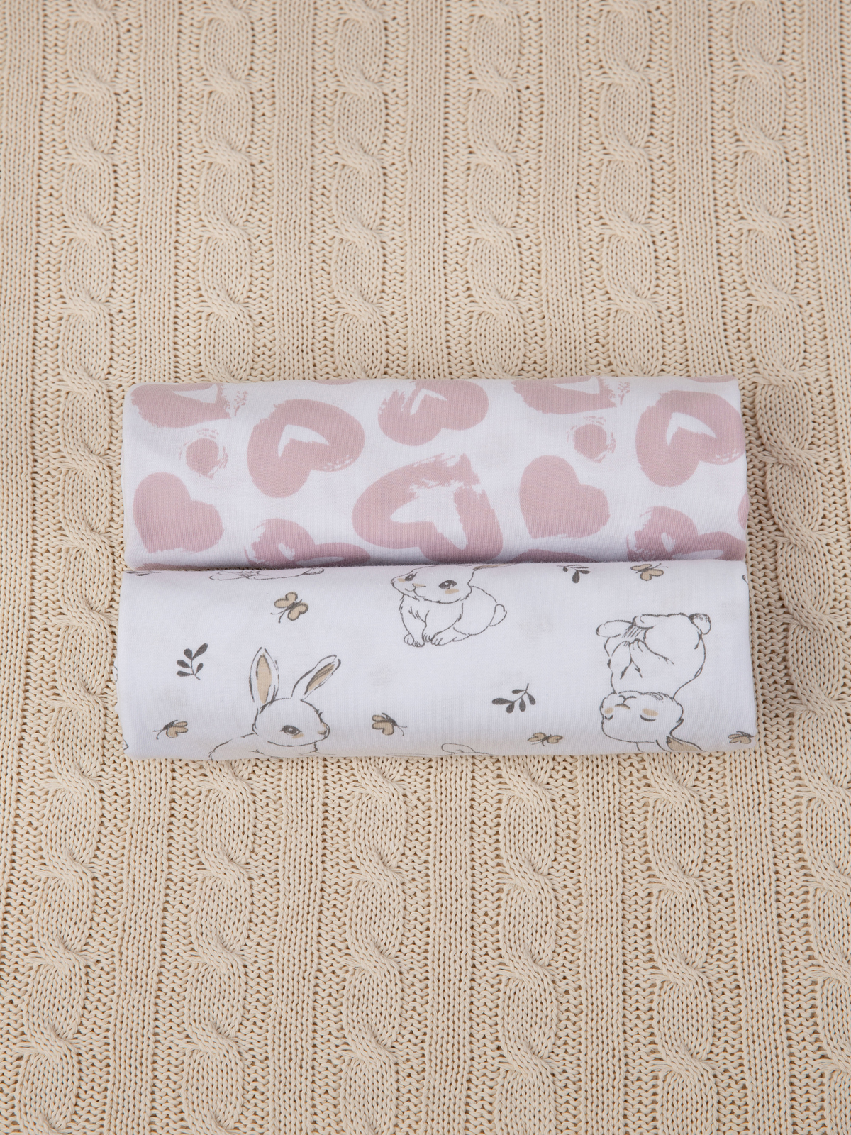 Пелёнка inlovery трикотаж 90х120 см 2 шт. - фото 17