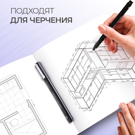 Ручка линер CoLLart 6 шт. в ассортименте