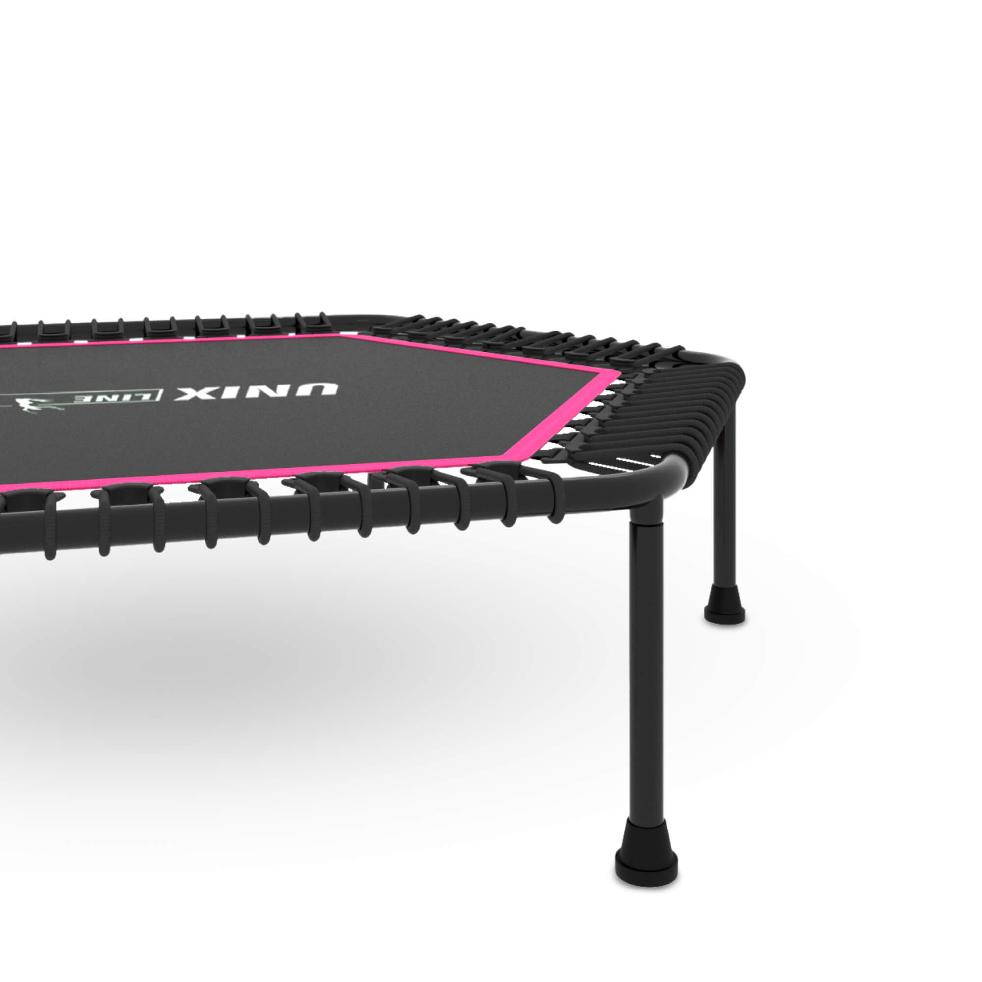 Батут Fitness Lite Pink UNIX line спортивный складной диаметр 125 см до 130 кг фитнес джампинг - фото 16
