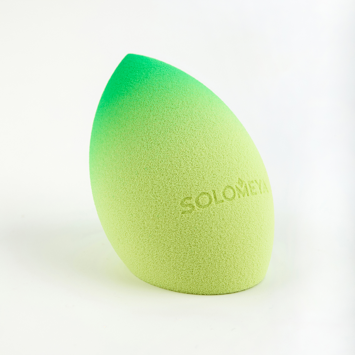 Срезом, Зеленый SOLOMEYA Спонж для макияжа со - фото 6