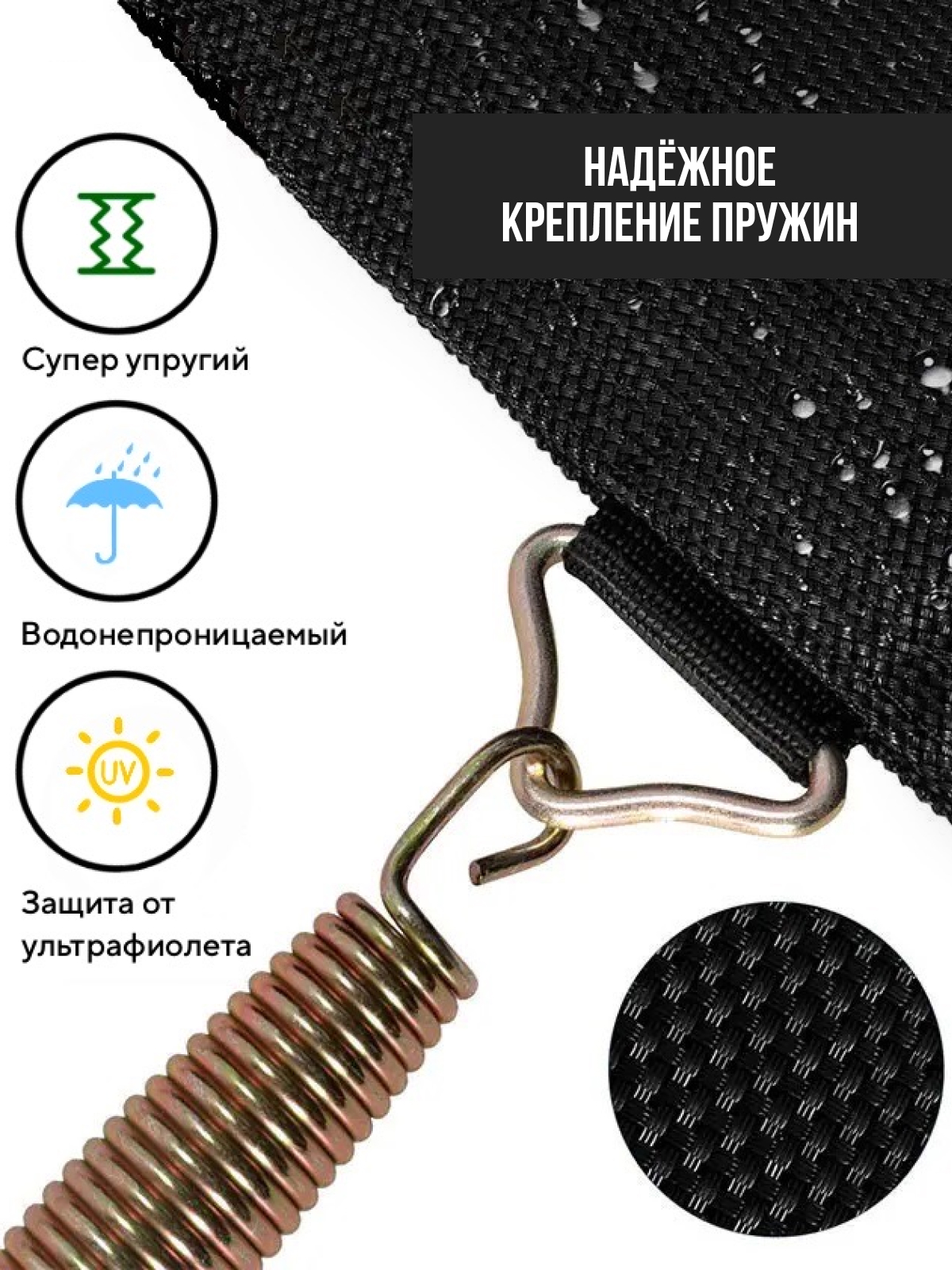 Батут каркасный Perfetto Sport с защитной сеткой зелёный - фото 7