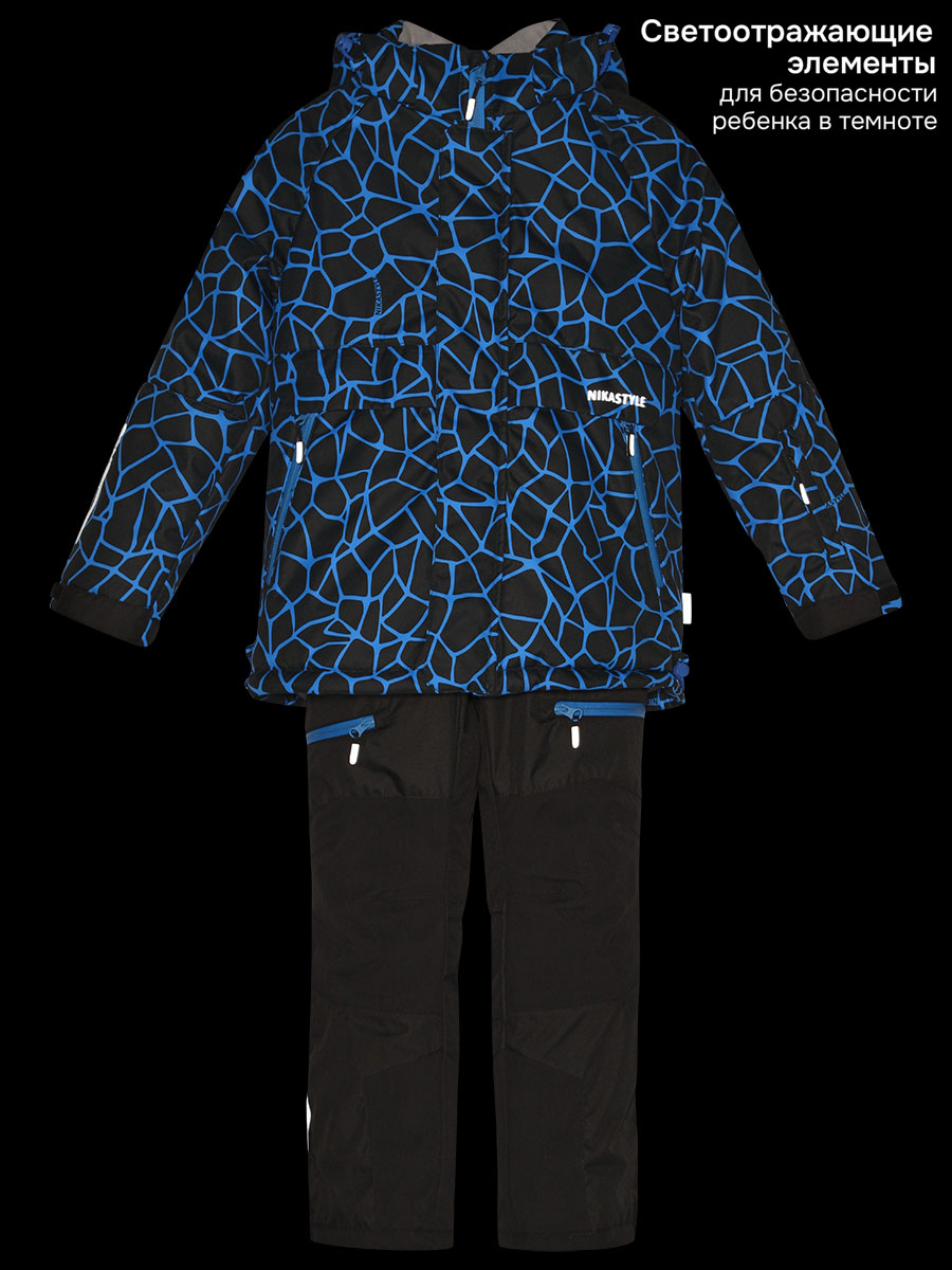 Костюм NIKASTYLE 7з3125 электрик/черный - фото 18