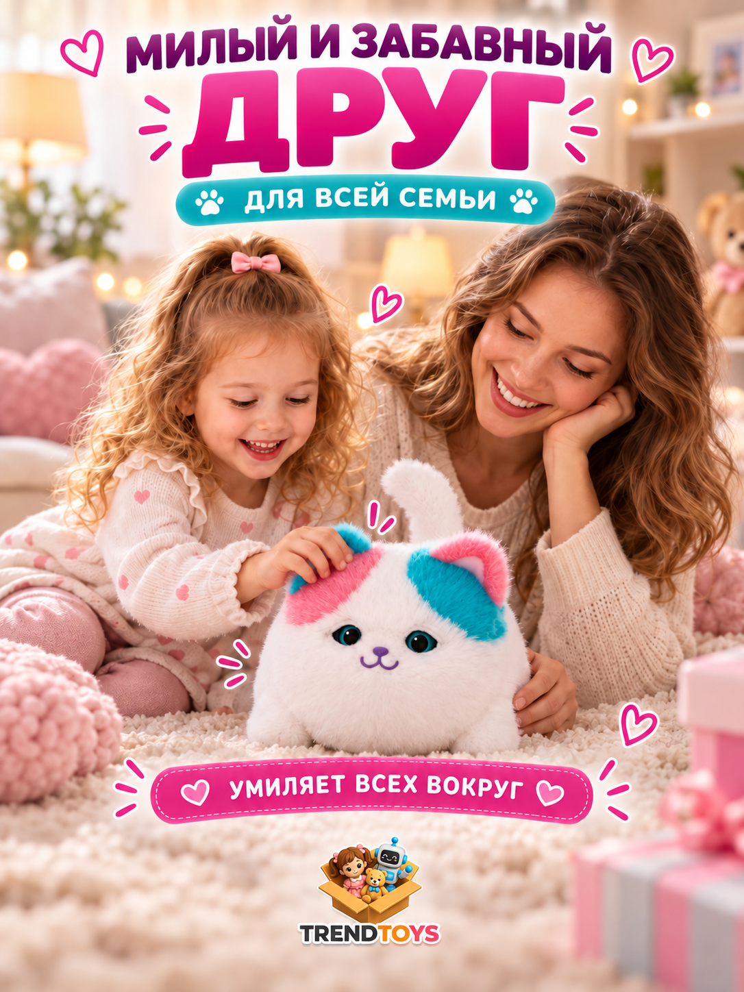 Мягкая игрушка TrendToys Котик - фото 7