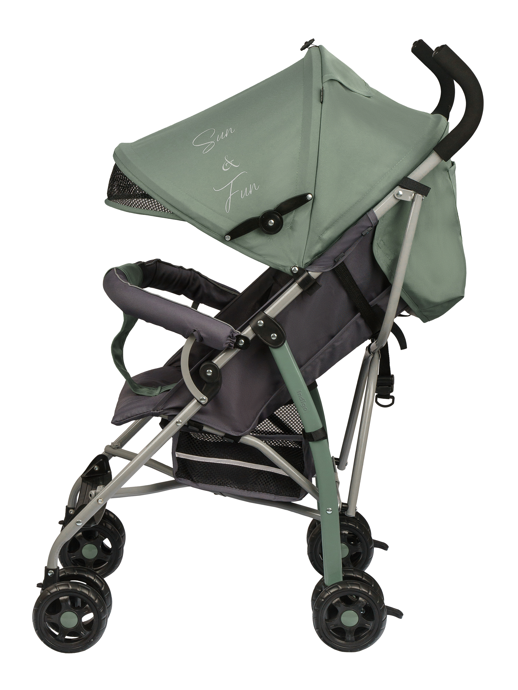 Коляска прогулочная Indigo Bono зеленый - фото 10