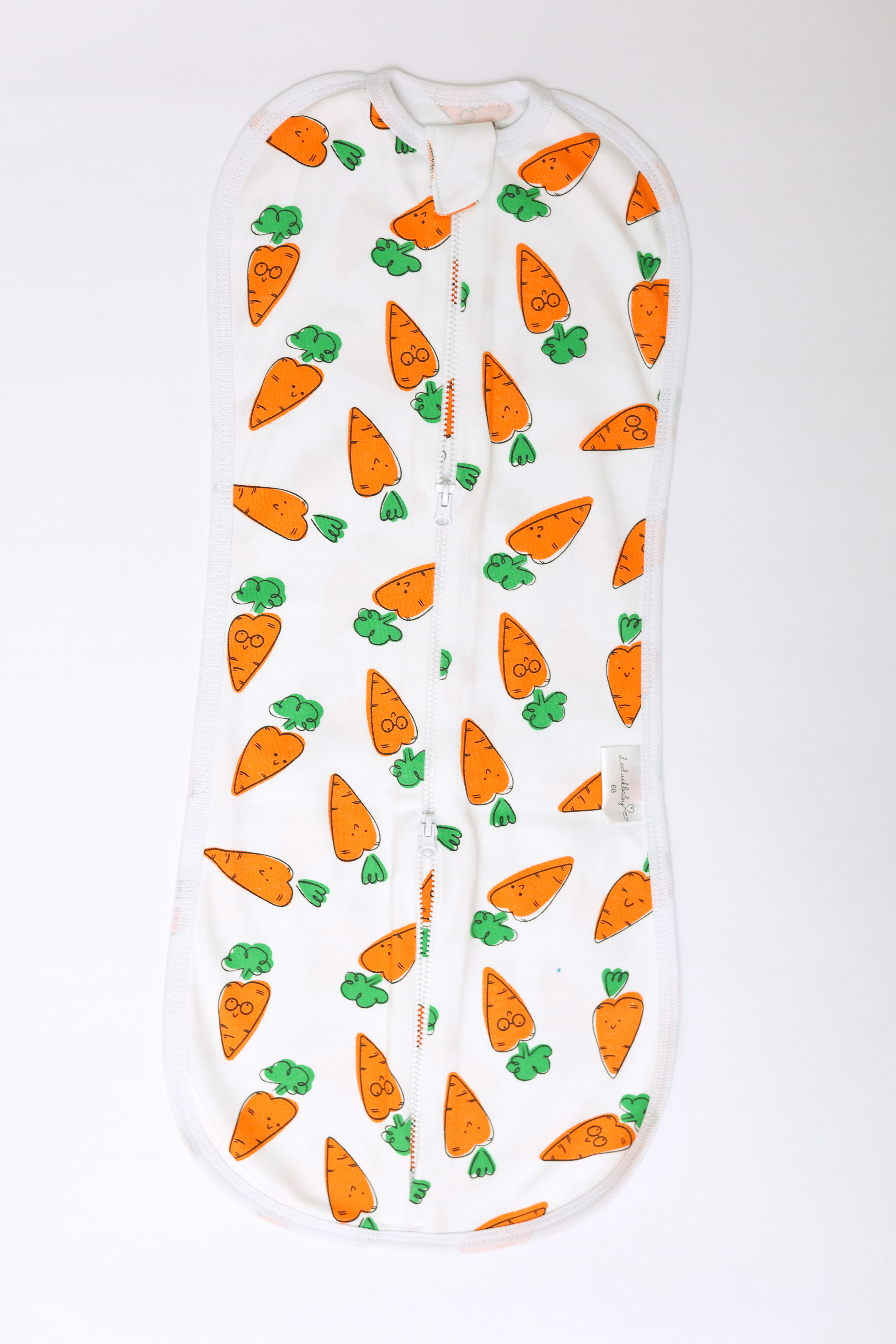 Конверт пеленальный (кокон) LeeLuckBaby оранжевый - фото 1